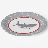 Haifisch-PapierTeller Pappteller (Schrägansicht)