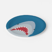 Haifisch-PapierTeller Pappteller (Schrägansicht)