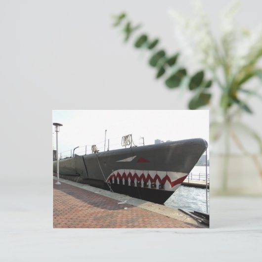 Haifisch Postkarte (Stehend Vorderseite)