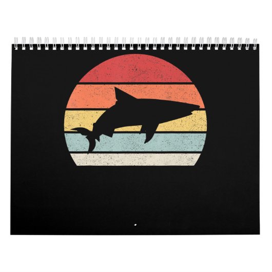 Haifisch Retro Vintage Geschenke Kalender (Titelbild)