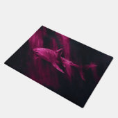 Haifisch Rosa 18 x 24 Fußmatte (Schrägansicht)