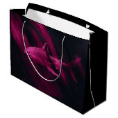 Haifisch Rosa Große Geschenktüte (Rückseite Schrägansicht)