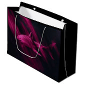 Haifisch Rosa Große Geschenktüte (Vorderseite Schrägansicht)