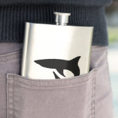 Haifisch-Silhouette Flachmann (Beispiel)