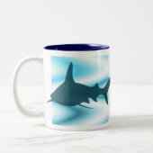 Haifisch-Silhouette Tasse (Links)