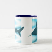 Haifisch-Silhouette Tasse (Mittel)