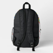 Haifisch Sommer Bedruckter Rucksack (Rückseite)