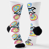 Haifisch Sommer Socken (Gewinkelt)