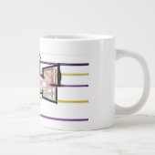 Haifisch-Sommerfreude Jumbo-Tasse (Rechts)