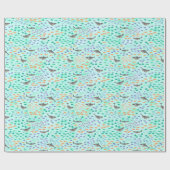 Haifisch-Spaß Geschenkpapier (Flach)