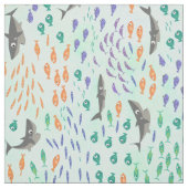 Haifisch-Spaß Stoff (Muster)