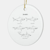 Haifisch-Spezies-Logo Keramikornament (Links)