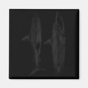 Haifisch-Surfbrettflossendesign cooler Surfer Ozea Magnet