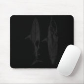 Haifisch-Surfbrettflossendesign cooler Surfer Ozea Mousepad (Mit Mouse)