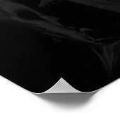 Haifisch-Surfbrettflossendesign cooler Surfer Ozea Poster (Ecke)
