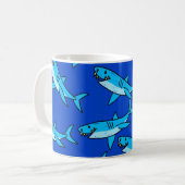 Haifisch-Tapete Kaffeetasse (Vorderseite Links)