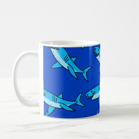 Haifisch-Tapete Kaffeetasse (Links)