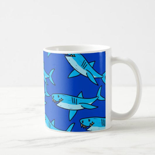 Haifisch-Tapete Kaffeetasse (Rechts)