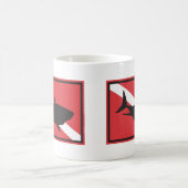 Haifisch-Tauchflagge Kaffeetasse (Mittel)