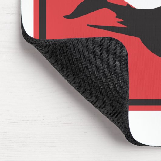 Haifisch-Tauchflagge Mousepad (Ecke)