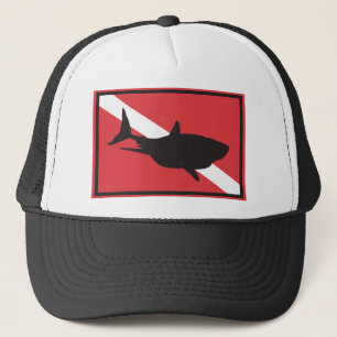 Haifisch-Tauchflagge Truckerkappe