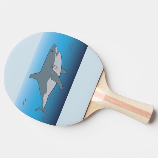 Haifisch Tischtennis Schläger (Seitenansicht)