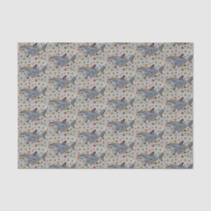 Haifisch-und Tupfen-Seidenpapier Seidenpapier