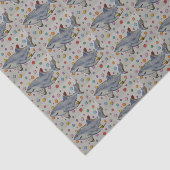 Haifisch-und Tupfen-Seidenpapier Seidenpapier (Ausschnitt)