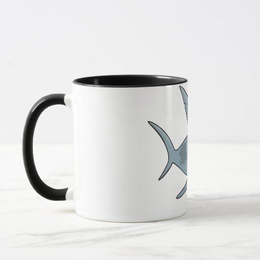 Haifisch unter Verwendung einer Toothpick-Tasse Tasse (Links)