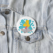 Haifisch vierter Geburtstag Button (Beispiel)