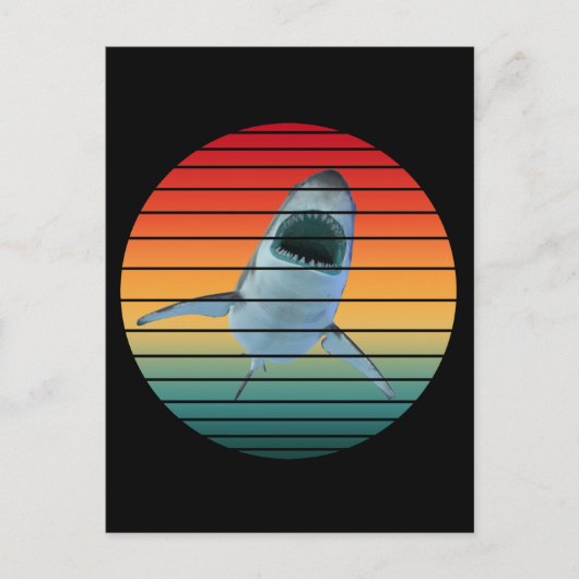 Haifisch Vintag Postkarte (Vorderseite)