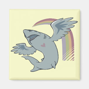 Haifisch-Vogel Magnet
