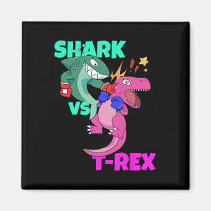 Haifisch vs. Dinosaurier T Rex Boxhandschuhe für K Magnet