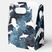 Haifisch-weißer Schatten auf der Dunklen Galaxie Geschenkschachtel (Geöffnet)