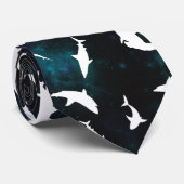 Haifisch-weißer Schatten auf der Dunklen Galaxie Krawatte (Gerollt)