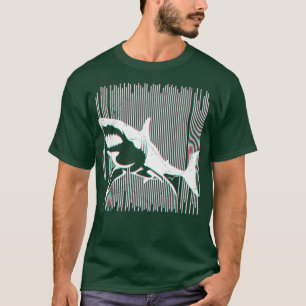 Haifisch, Weißer Taucher Meeresbiologe T-Shirt
