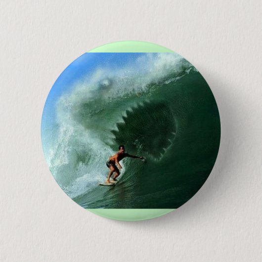 Haifisch-Wellen-Knopf Button (Vorderseite)