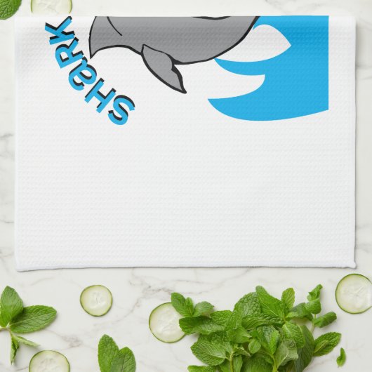 Haifisch-Woche Handtuch (Gefaltet)