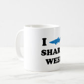 Haifisch-Woche Kaffeetasse (Vorderseite Links)
