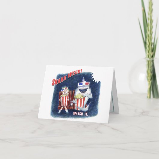 Haifisch-Wochenpostkarte Karte (Vorderseite)