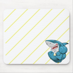 "Haifisch-Zone-Mauspad – Wilde Konzentration, Ozea Mousepad