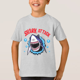 Haifischangriffs-T - Shirt Haifisch-Biss-Shirt