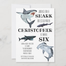 Haifischbad Geburtstagsparty Einladung