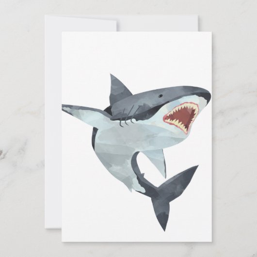 Haifischbad Geburtstagsparty Einladung (Rückseite)