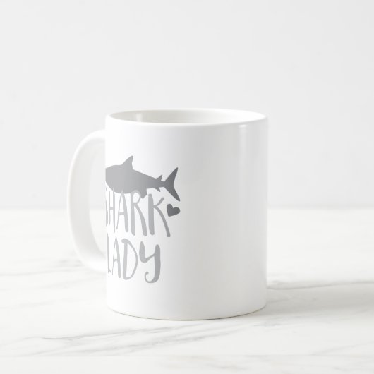 Haifischdame Kaffeetasse (Vorderseite Links)