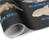 Haifische 21 Arten von Haien Geschenkpapier (Rolleneckpunkt)