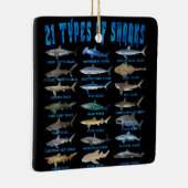 Haifische 21 Arten von Haien Keramikornament (Rechts)