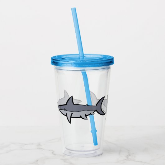 Haifische Acryltrinkbecher (Links)