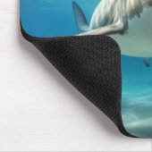 Haifische Blauer Ozean Tiefsee Mousepad (Ecke)