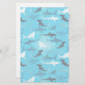 Haifische! Briefpapier (Vorne/Hinten)